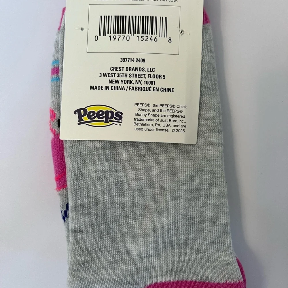 Peeps Themed Socks Set of 3 Womens crew socks Easter Sz 5-9.5 - Picture 9 of 9